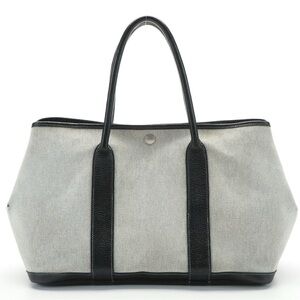 Hermès Garden Party 36 Tote in Grey Toile and Negonda Leather